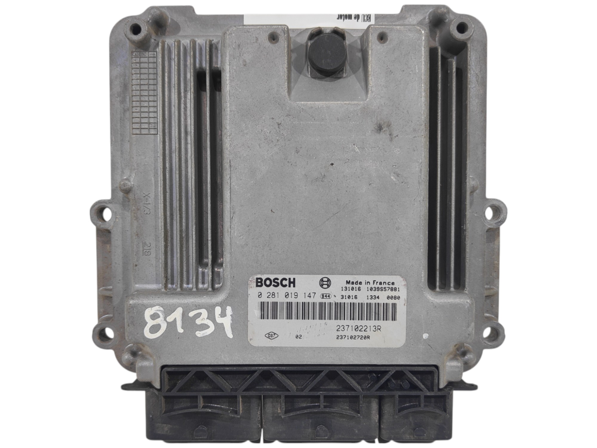 ECU de motor Renault CLIO IV 1.5 DCI 55KW 75CV L4 8V (MOTOR: K9K612) 2013, Ref: 8134-K3B9