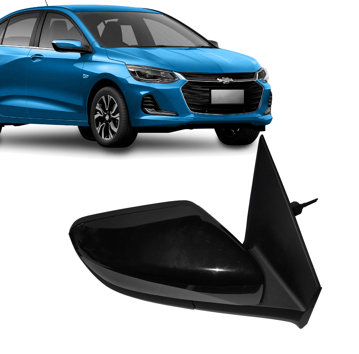 Espejo retrovisor exterior con control