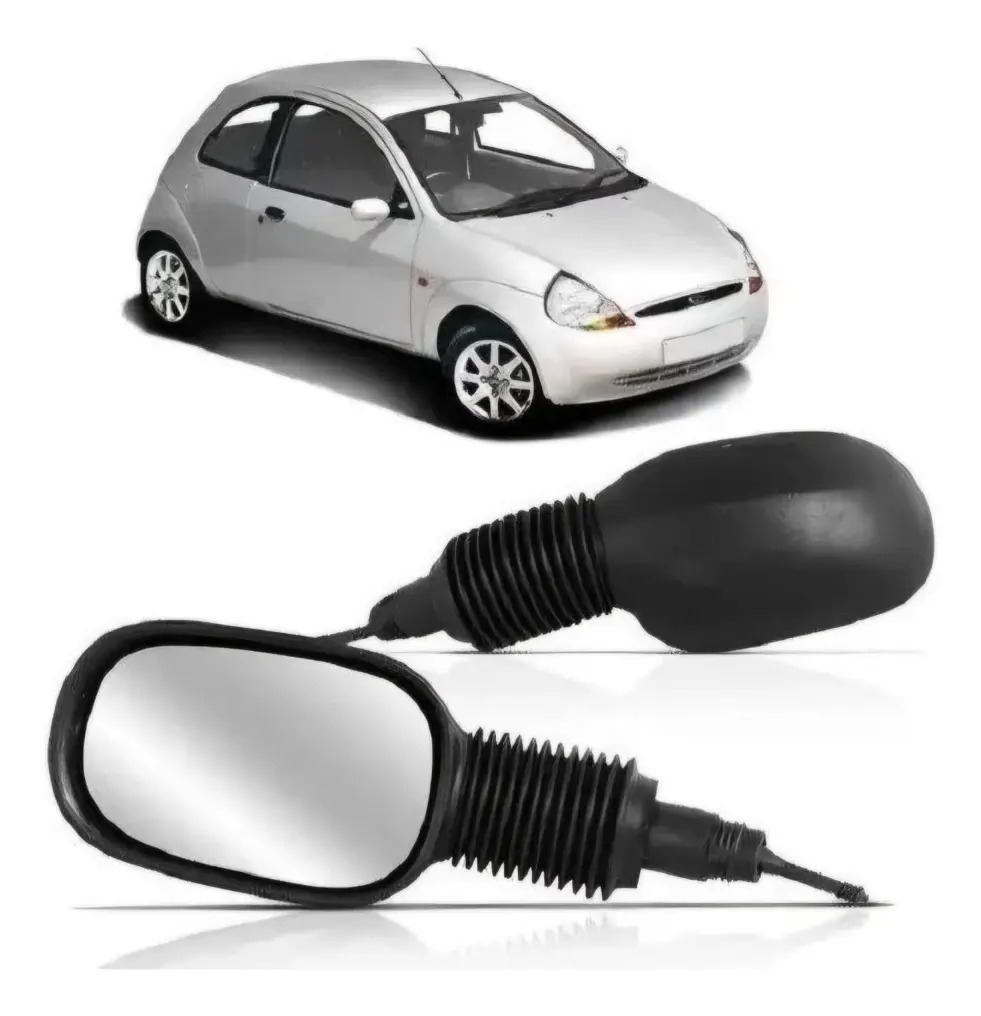 Espejo Izquierdo Manual Negro Texturado Ford Ka 2001-2008
