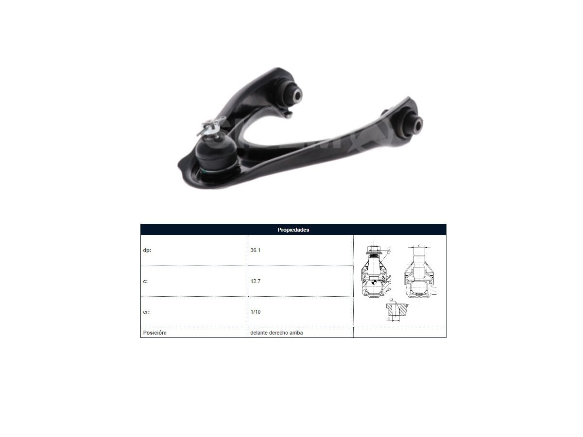 Parilla De Suspension Delantera Honda Crv 95-01 Der