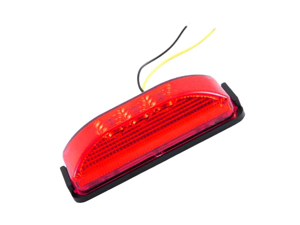FARO LATERAL UNIV. RECT. LED ROJO 12/24V. C/U