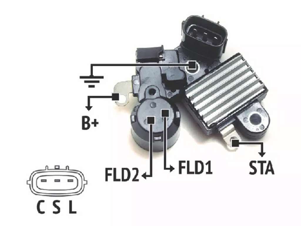 REGULADOR ALTERNADOR HITACHI NI TIIDA 12V