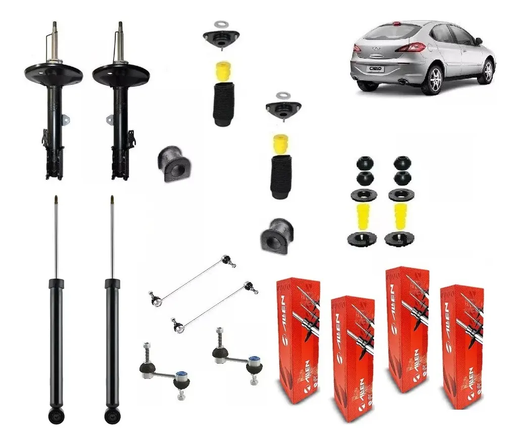 Kit de suspensión y amortiguadores completo