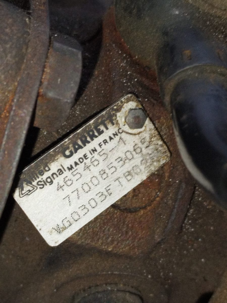 Turbocompresor Renault 19 Hatchback (B/C53) 1988-Actualidad TD 1.9L 47kW 7700853065