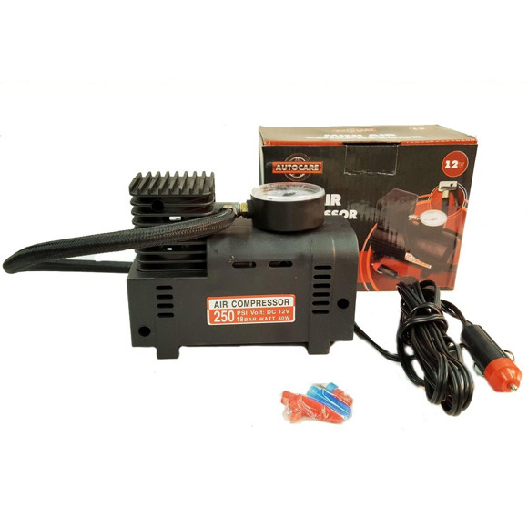 MINICOMPRESOR INFLADOR CON CONEXION PARA ENCENDEDOR 12V