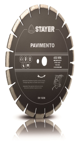 DISCO PAVIMENTO ALTO RENDIMIENTO 350X25,4 H10