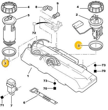 Goma de Sellado para Flotador de Combustible
