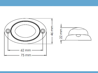 FAROL BAIML 1032EAM 2 LEDS A/BRILLO MULTIVOLTAJE