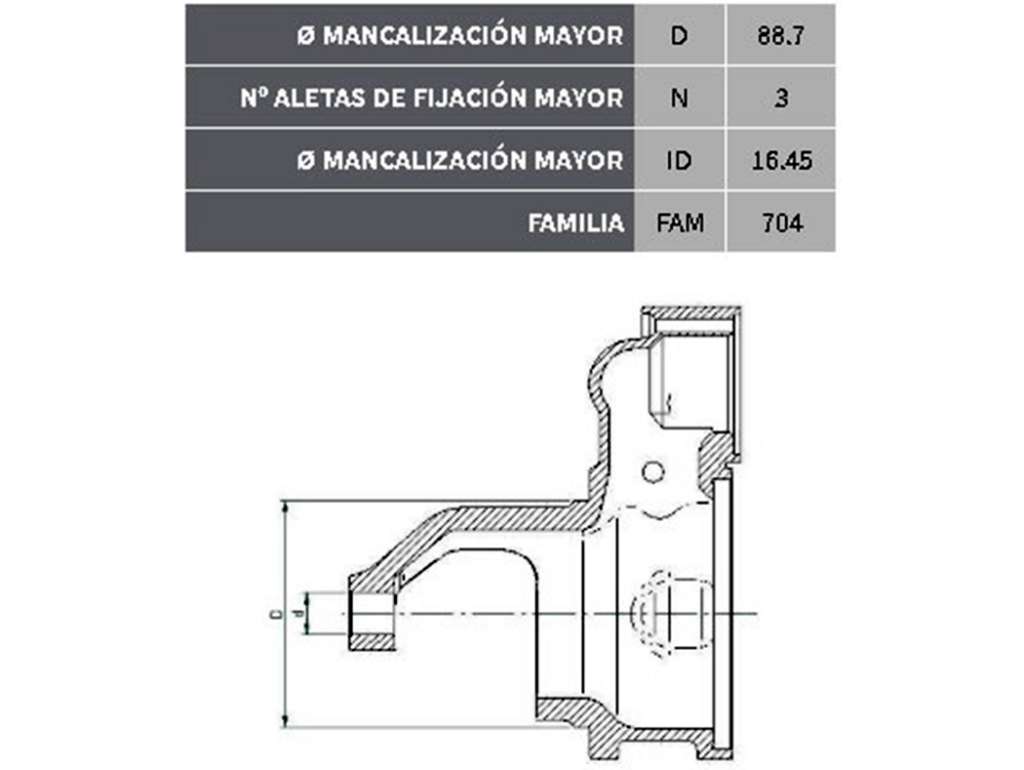 TROMPA ARRANQUE BOSCH 0366/MAXION J-DEERE