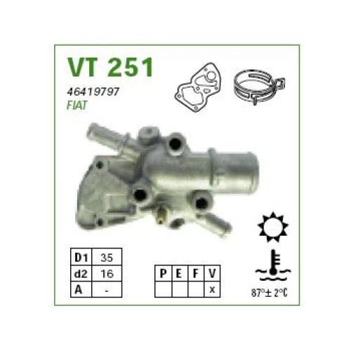 TERMOSTATO FIAT SIENA PALIO NAFTA ...99 C/CARCAZA C/AIRE C/2 CAÑOS DE 10MM MTE BRAS 338787-46419797