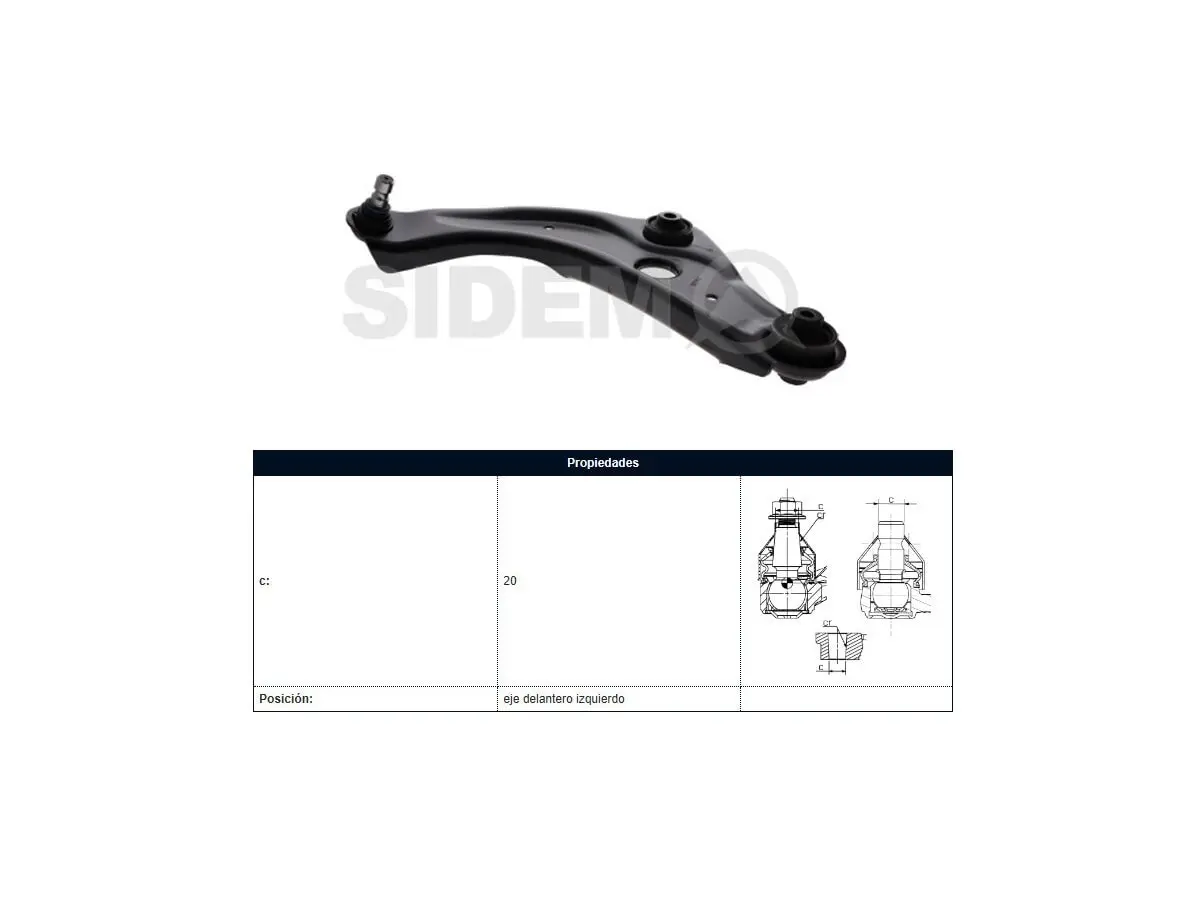 Parilla Suspension Delantera Nissan Qashqai 12-25 Izq