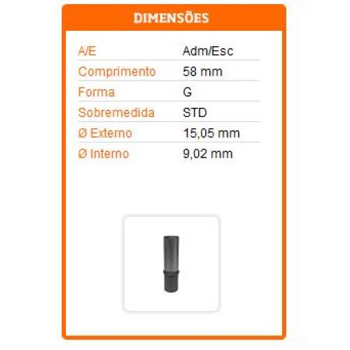 GUIA VALVULA MWM D225 D226 D229 (12) EXT 15 05 INT. 9 02 58MM STD G1939 RIOSULENSE ADM ESC