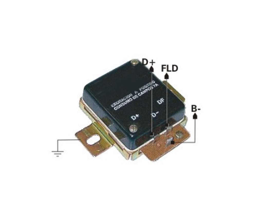 REGULADOR ALTERNADOR ELECTRONICO 12V. 1 ELEMENTO REFORZADO