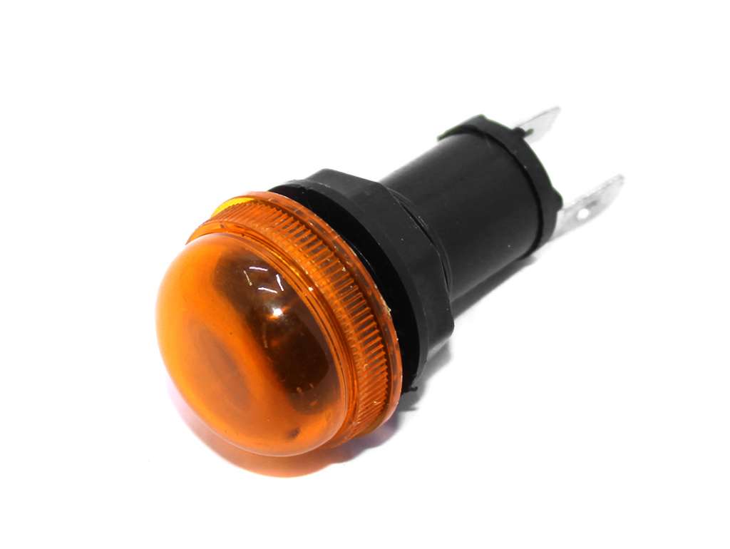 Indicador de tablero universal redondo ámbar