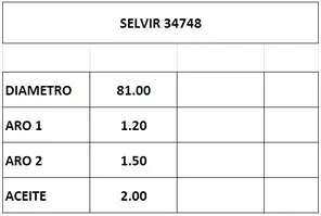 AROS  81.0mm VW GOL 1.6-1.8 97  STD CTI