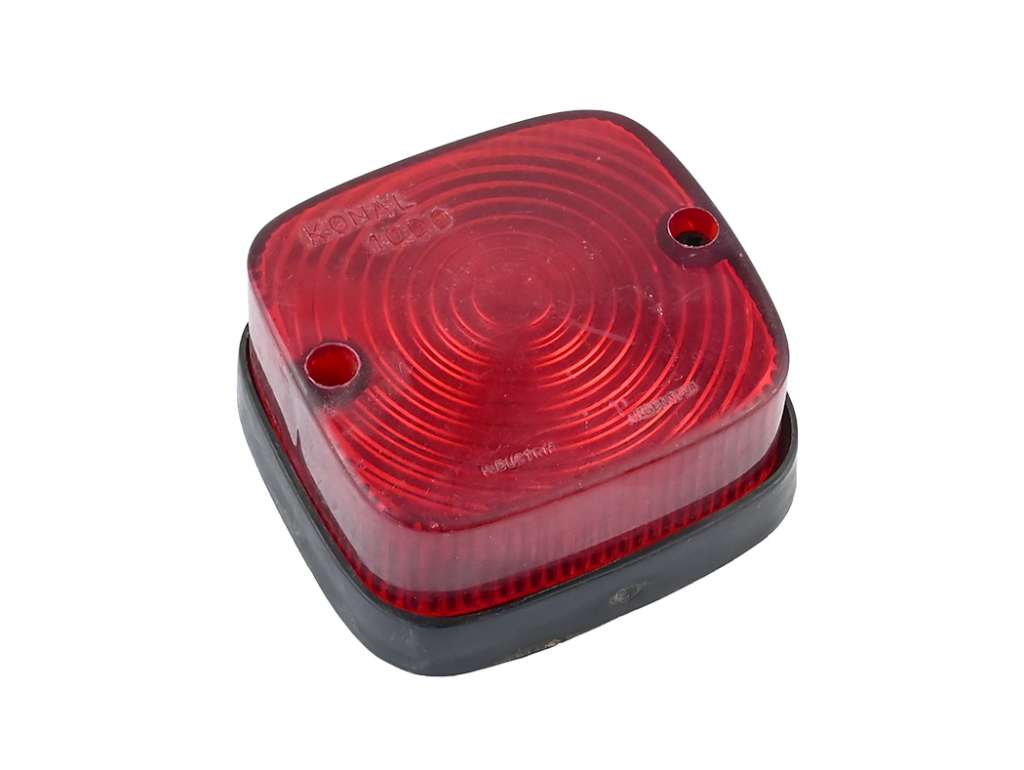 Faro lateral universal con soporte flexible rojo