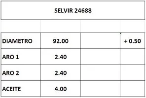 AROS 92.0mm KIA 2400 0.50 (J)