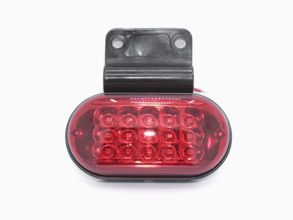 FARO LATERAL UNIV. OVAL LED ROJO 12V