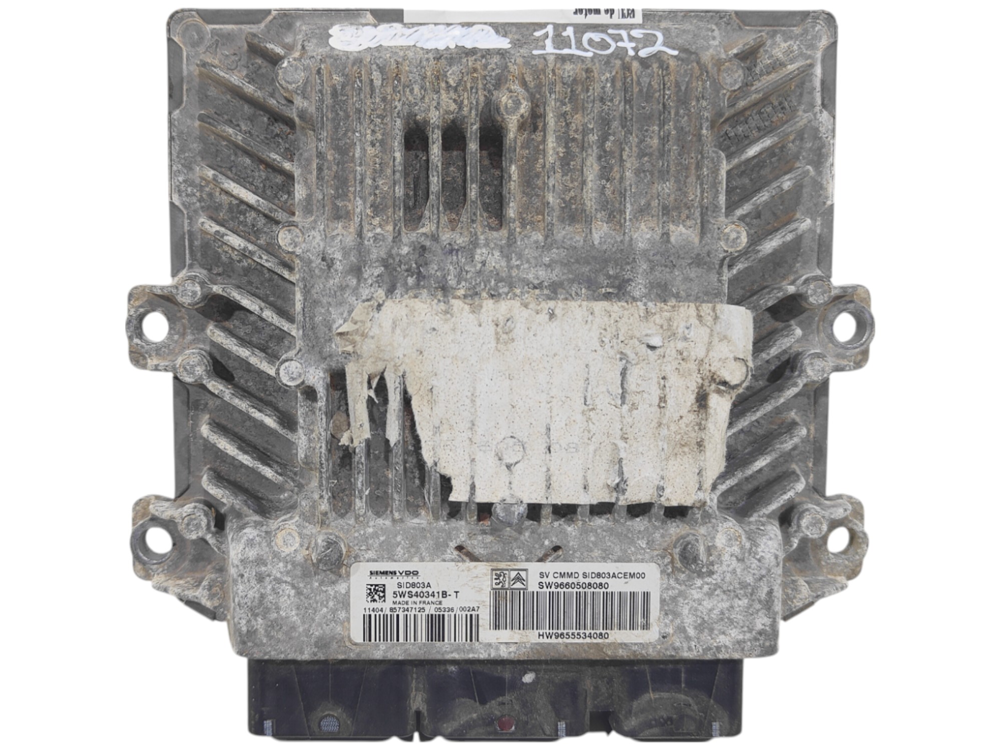 ECU de motor Peugeot 407 2.0 HDI 136CV , Ref: 11072-K3C9
