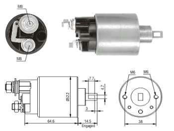 SOLENOIDE HITACHI HO CIVIC CRX 12V