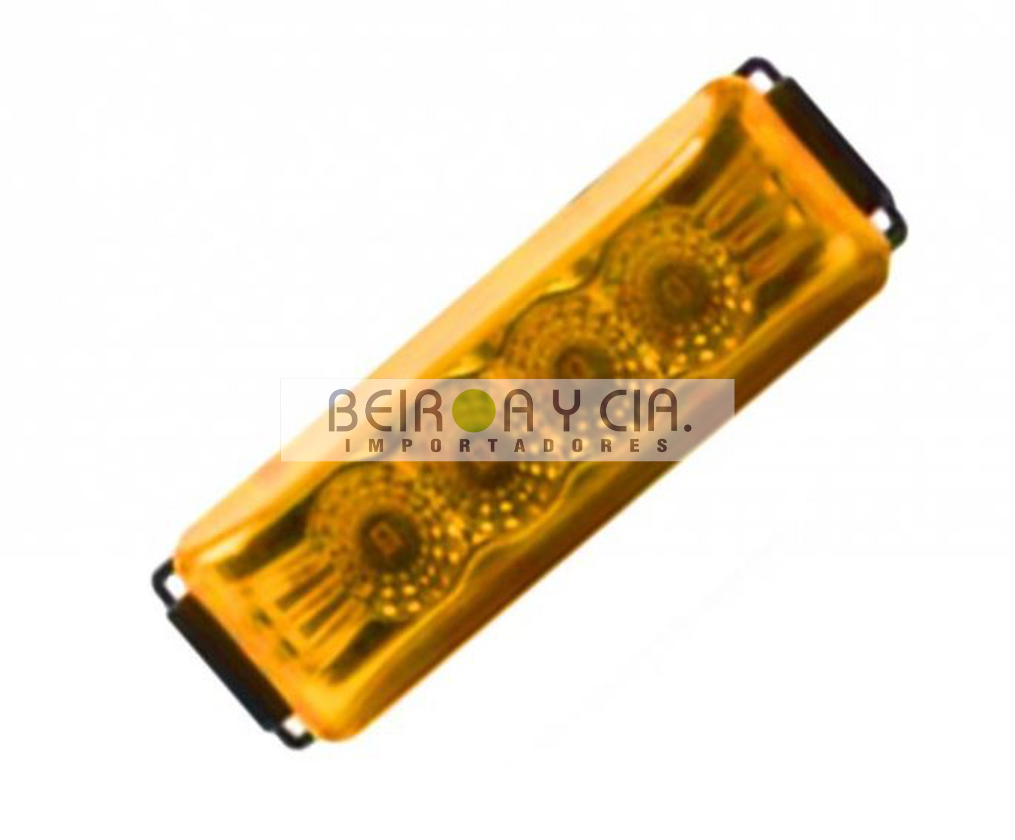 FAROL LATERAL RECT. 4 LEDS AMBAR 12V
