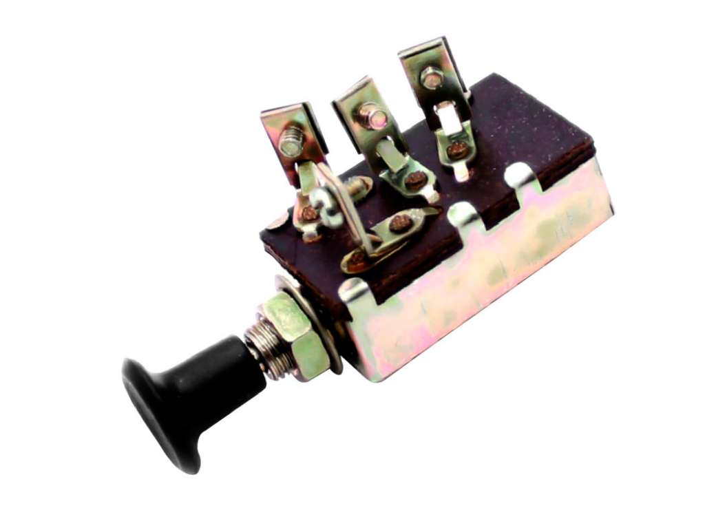 Interruptor de luces universal, 2 conectores, sin fusible