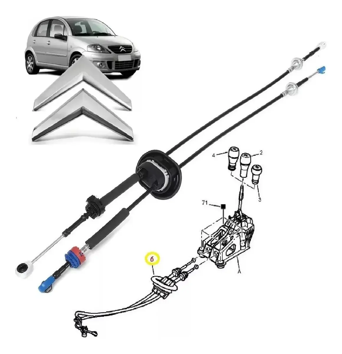 Cable selector de marchas