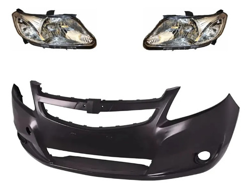 Paragolpe Delantero Con Semiopticas Chevrolet Sail