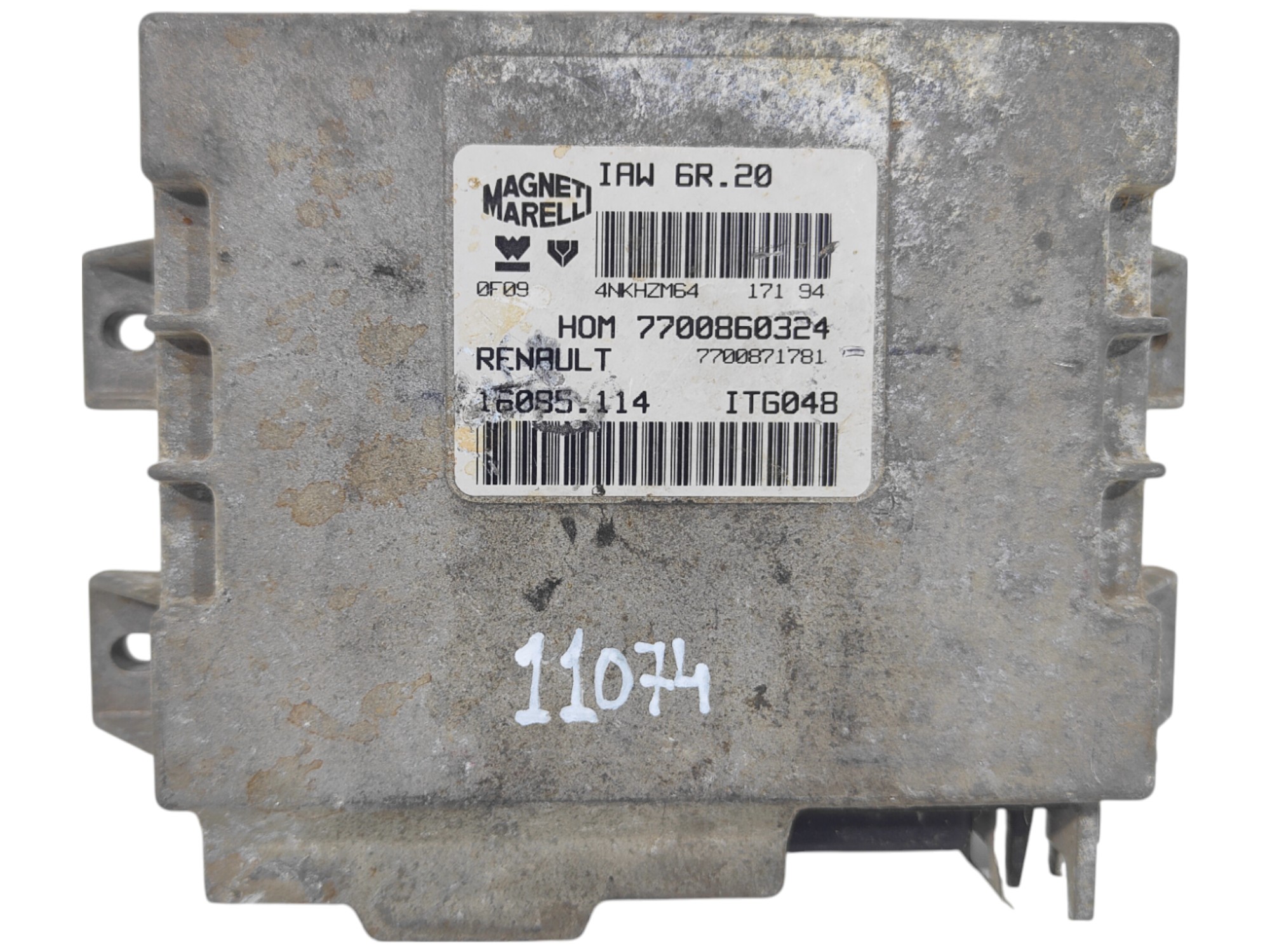 ECU de motor Renault TWINGO 1.2i 55CV , Ref: 11074-K3C9