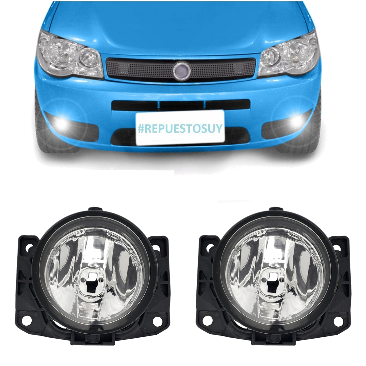 Kit de 2 faros auxiliares/camineros