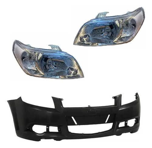 Paragolpe Con Semiopticas Chevrolet Aveo G3