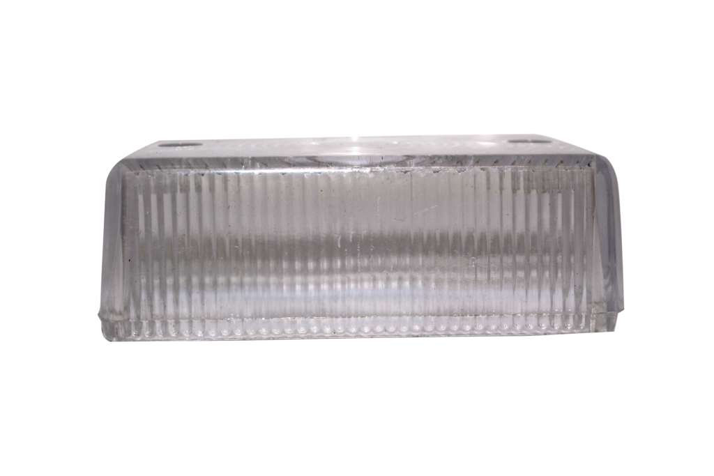 Lente acrílico universal para farol rectangular, transparente