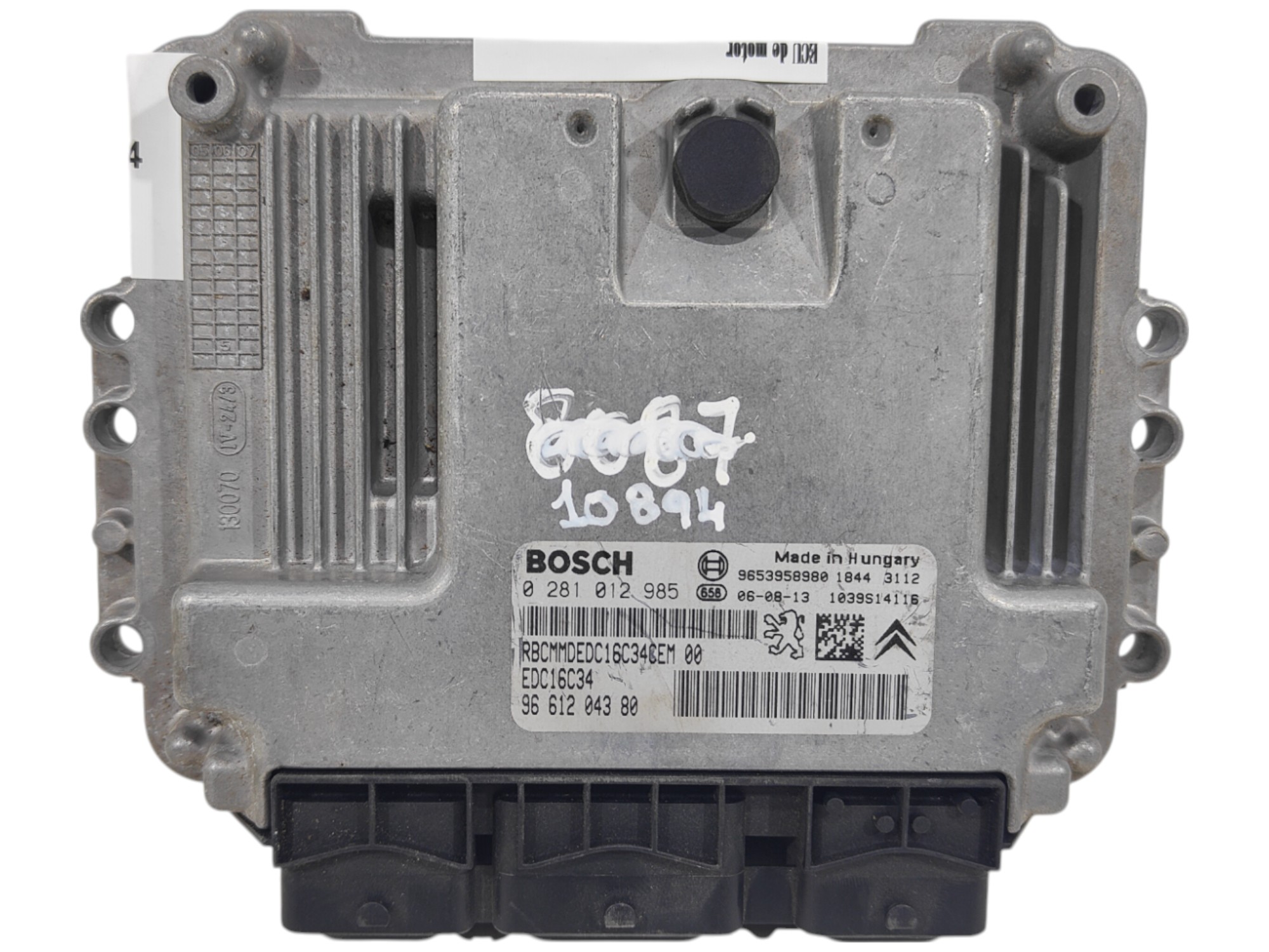ECU de motor Citroen C4 1.6 HDI 2006, Ref: 10894-K3A7