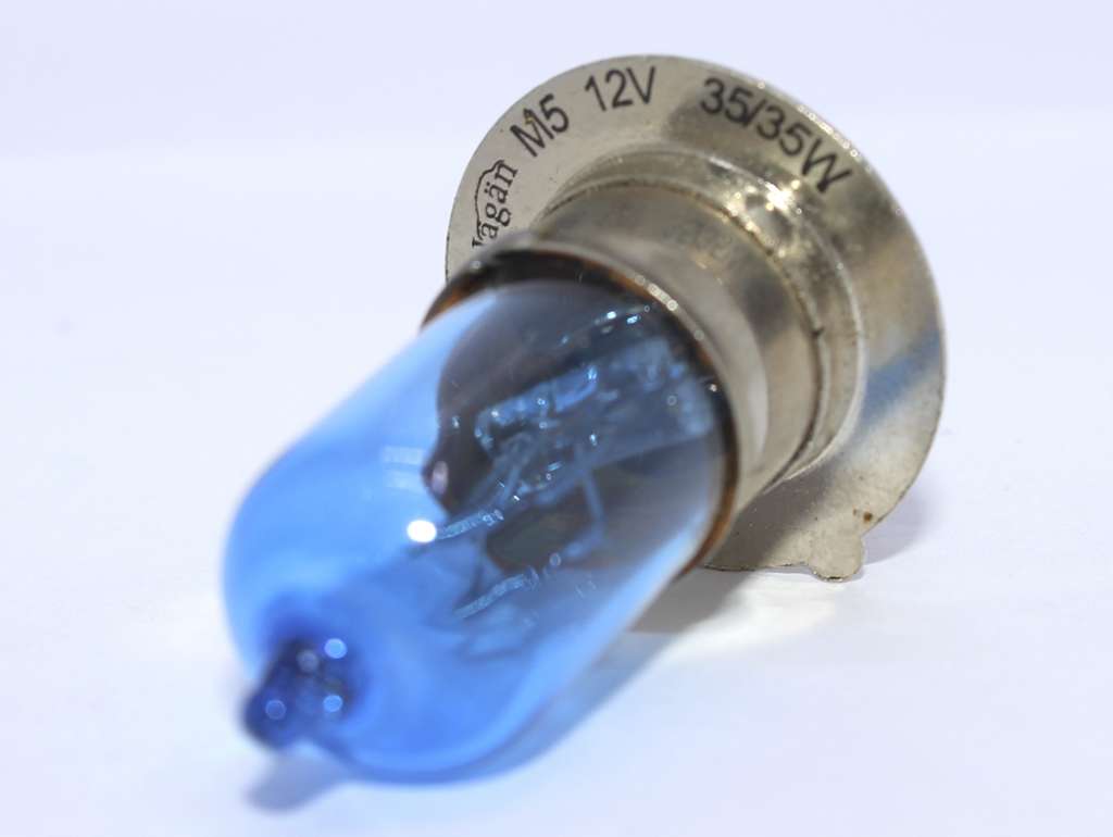 LAMPARA MOTO 12V. 35/35 1P AZUL HALOGE