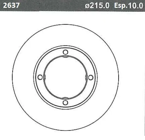 DISCO FRENO (215mm) DEL DAEWOO-SUZUKI BREME