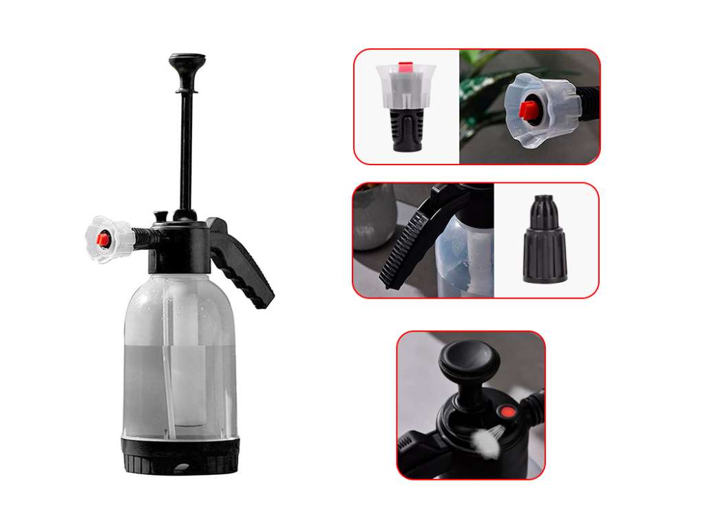 BOTELLA A PRESION UNIV. PISTOLA ESPUMA LAVA AUTOS 2 LITROS