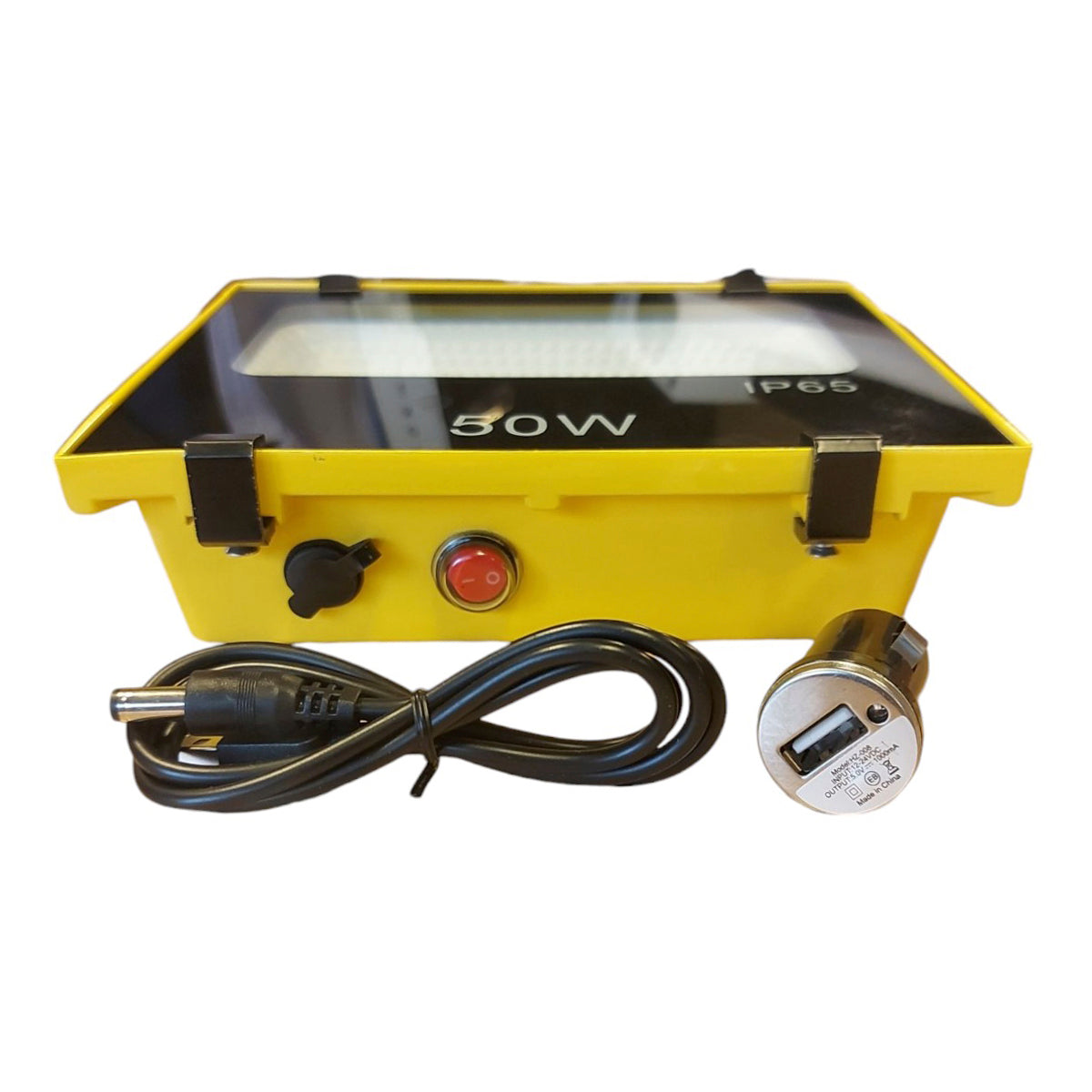 Faro de trabajo LED recargable con base