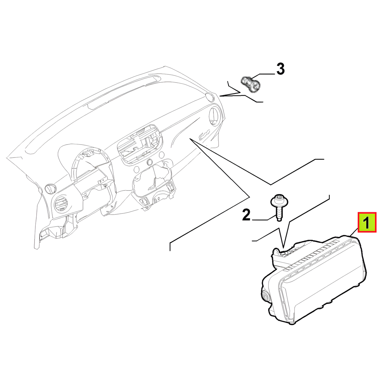 AIRBAG PASAJERO -ORIGINAL