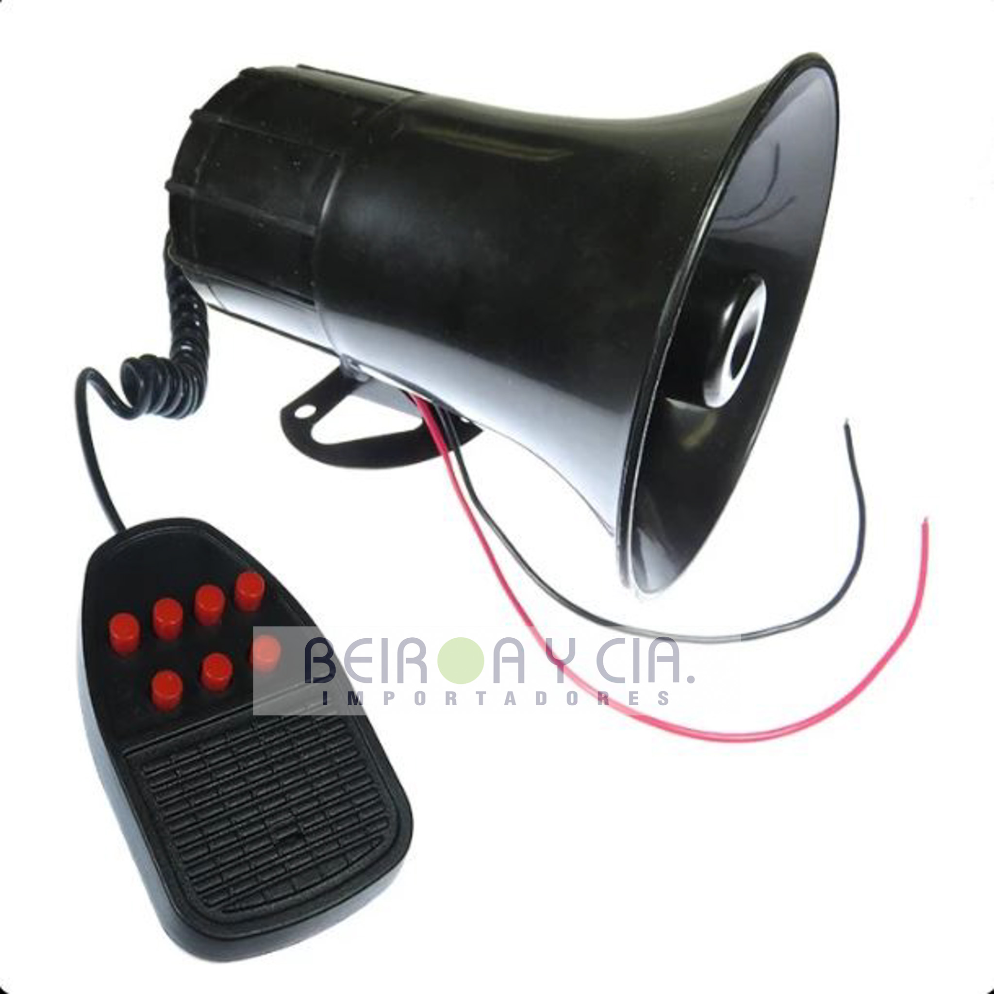 SIRENA 12V 50W 7 TONOS C/MICRO