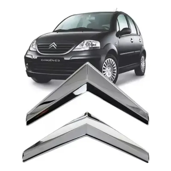 Emblema de rejilla de parachoques para Citroën C3 (2009-2012) cromado