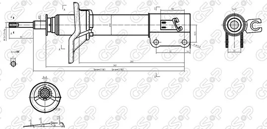 AMORTIGUADOR TRA DER MAZDA 323 92 BREME