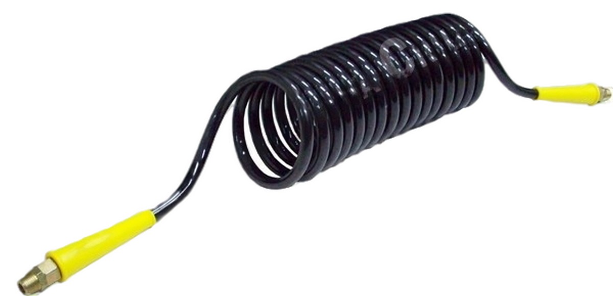 Manguera espiral con conector para sistema de freno de aire