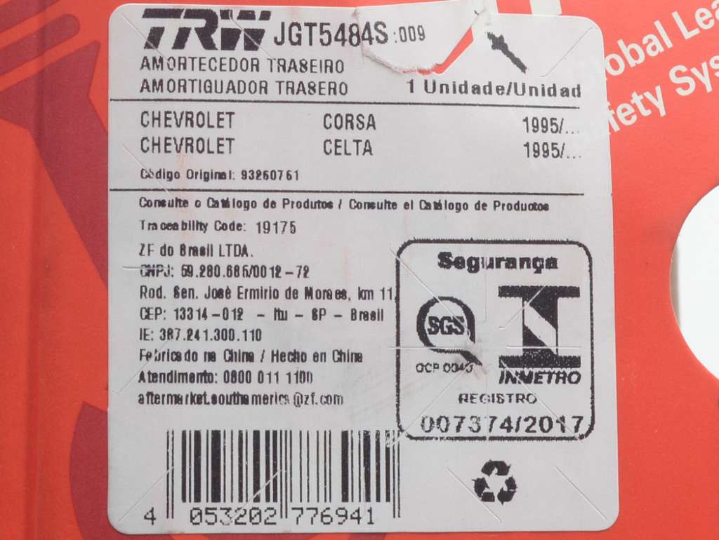 Amortiguador Trasero