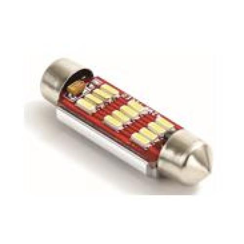 LAMPARA TIPO LED TUBULAR 10 LED FESTOON CANBUS 10SMD 4014 T11X41 BLANCA STX