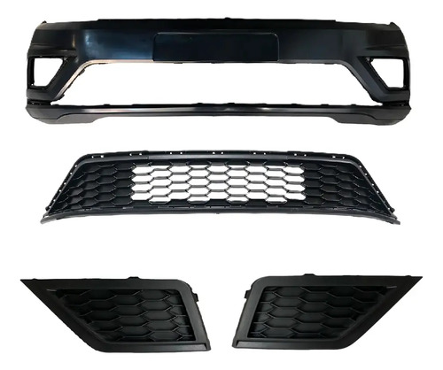 Kit Paragolpe Con Rejillas Panal Volkswagen Gol G8
