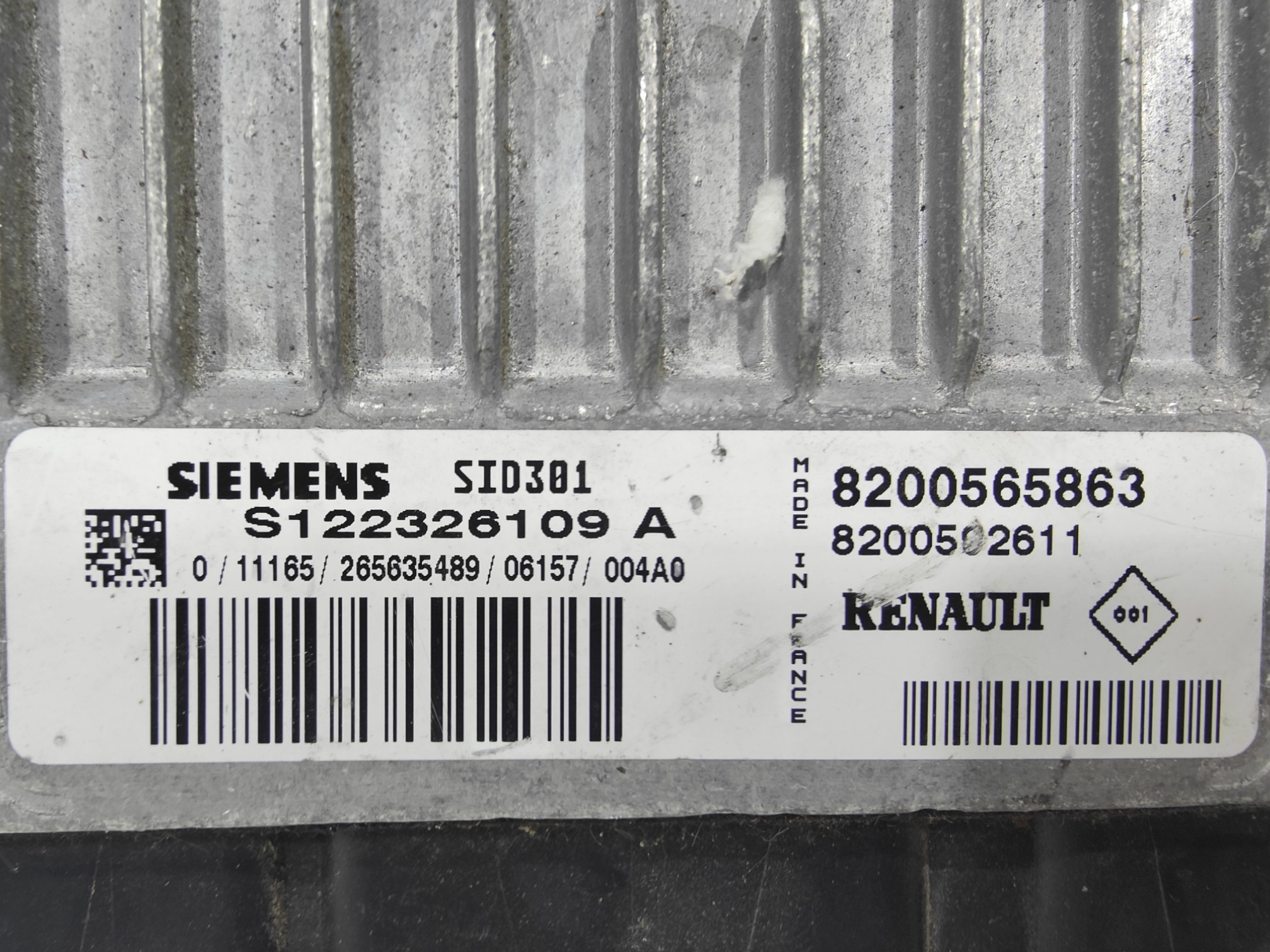 ECU de motor Renault MEGANE II 1.5 DCI 78KW 105CV L4 8V (MOTOR: K9K732) , Ref: 10912-K3A8