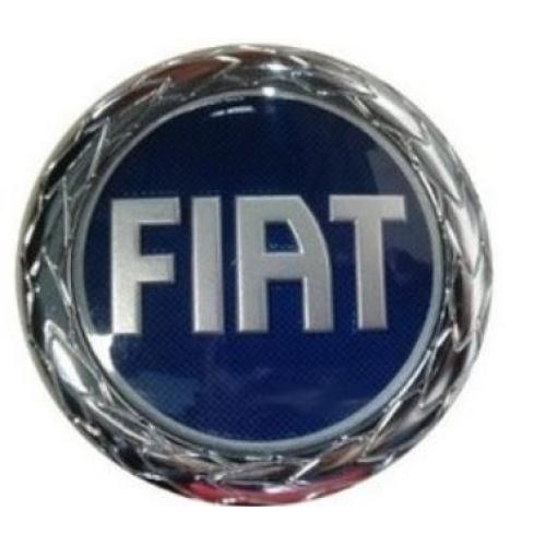INSIGNIA CARETA FIAT UNO 2004...2005 73MM MEDIANA AZUL C.P. EX2778032 - MARCON 13002 - EXPO. 254986