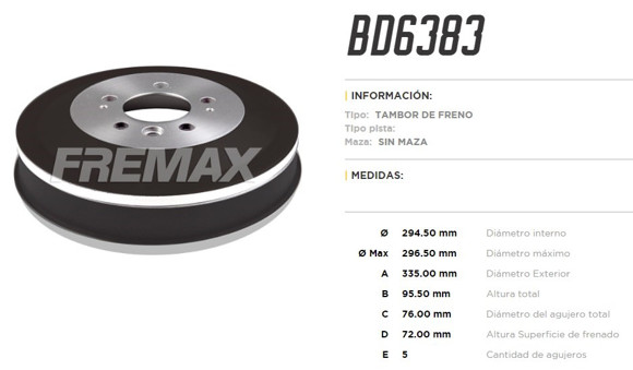 CAMPANA DE FRENO VW AMAROK 2.0TDI 2010