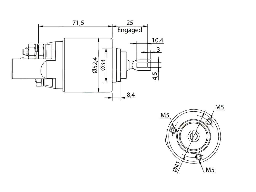 SOLENOIDE BOSCH AUDI A4/A5/A6/PORSCHE CAYENNE