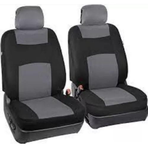 JGO. FUNDAS 2 ASIENTOS AUTO HIGH 9 PIEZAS COLOR NEGRO C/GRIS